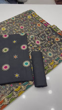 Unstitch Raw Silk 3 PC