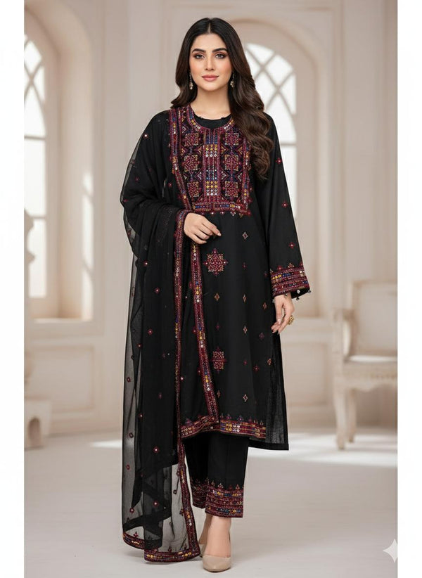 Unstitch Lawn Cotton 3 PC