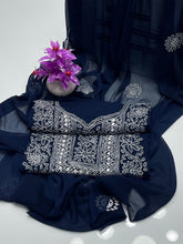 Unstitch HandEmbroided Chiffon 2 PC