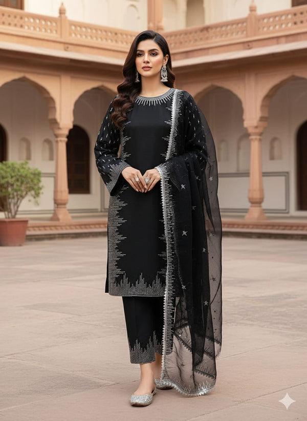 Unstitch Lawn Cotton 3 PC