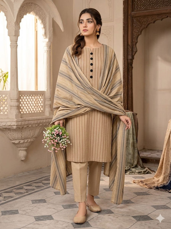 Unstitch Khaddi Lawn 3 PC