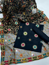Unstitch Raw Silk 3 PC