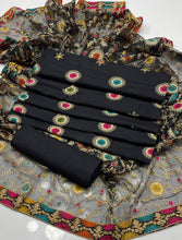 Unstitch Raw Silk 3 PC