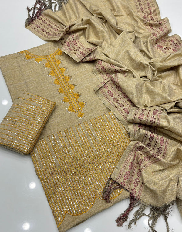 Unstitch Khaddar 3 PC