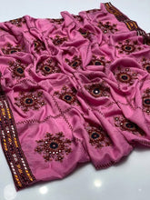 Hand Embroidered Swiss Lawn Chadar