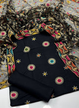 Unstitch Raw Silk 3 PC