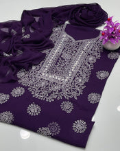 Unstitch HandEmbroided Chiffon 2 PC