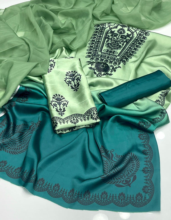 Unstitch Shamoze Silk 3 PC