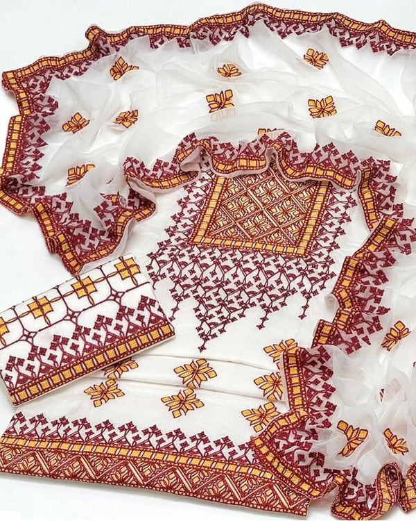 Unstitch Lawn Cotton 3 PC