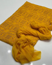 Unstitch Hand Embroided Chiffon 2 PC