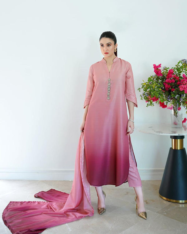 Unstitch Shamoze Silk 3 PC