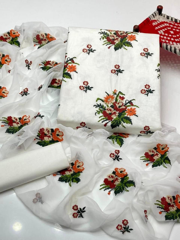 Unstitch Lawn Cotton 3 PC