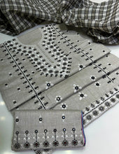 Unstitch Cotton Khaadi 3 PC