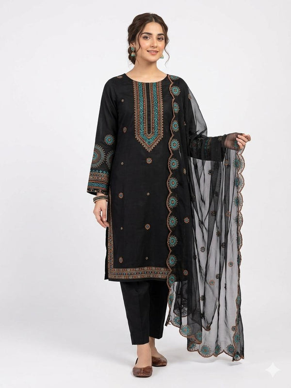 Unstitch Lawn Cotton 3 PC