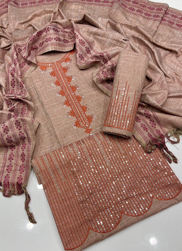 Unstitch Khaddar 3 PC
