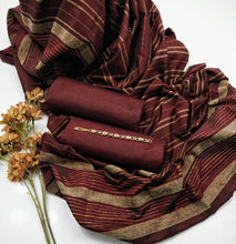 Unstitch Cotton Khaadi 3 PC