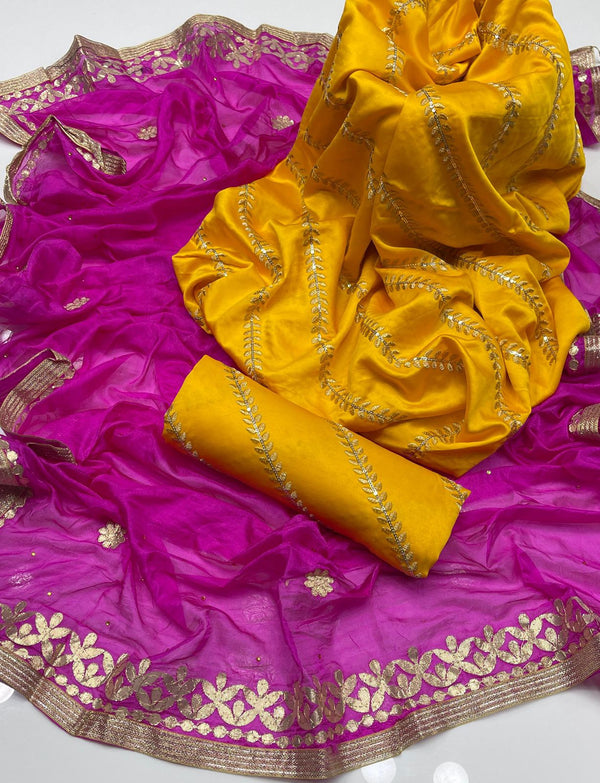 Unstitch Shamoze Silk 3 PC