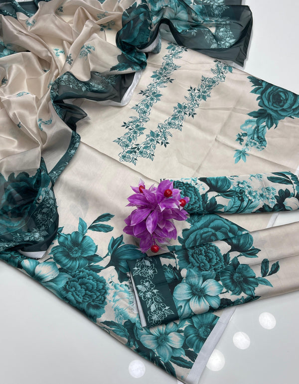 Unstitch Shamoze Silk 3 PC