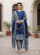 Unstitch Linen Chunri 3 PC