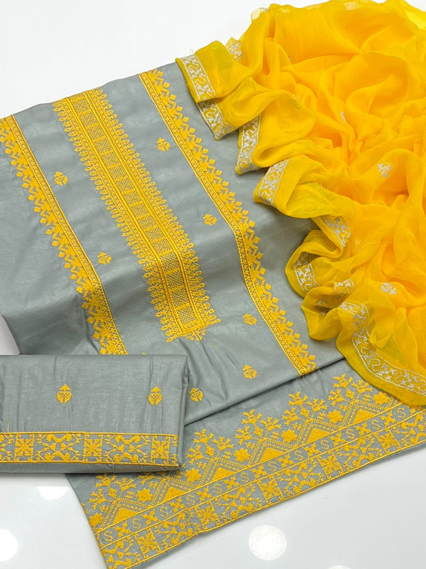 Unstitch Lawn Cotton 3 PC