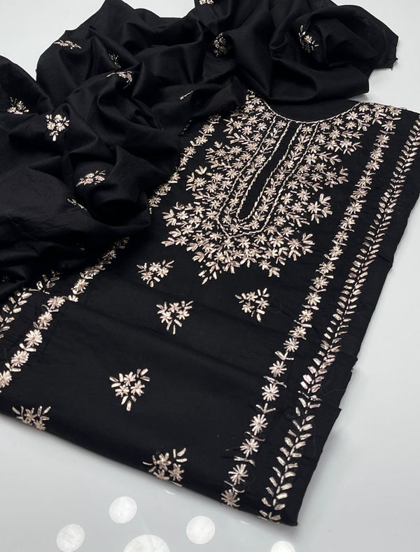 Unstitch Hand Embroided Lawn 3 PC