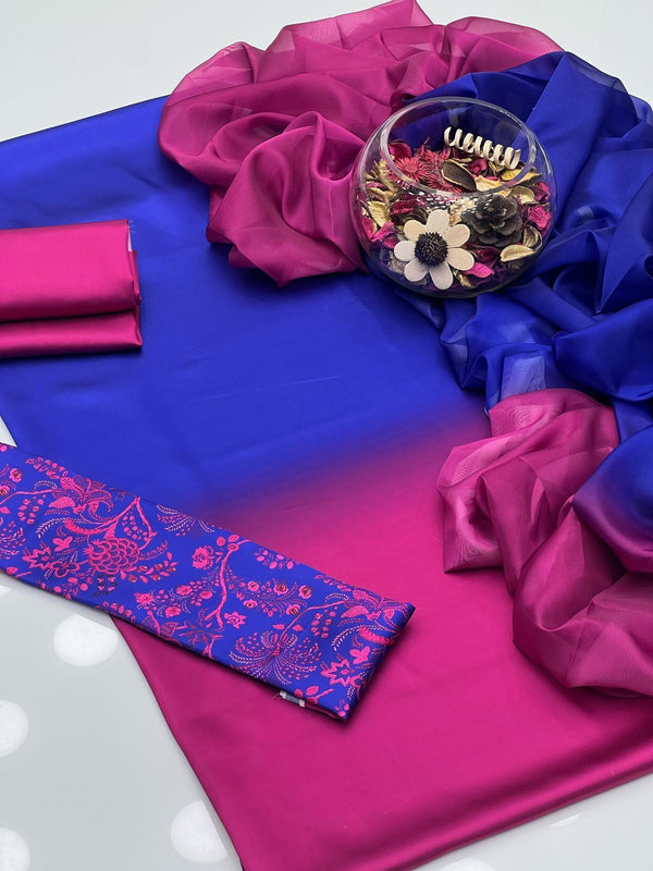 Unstitch Shamoze Silk 3 PC