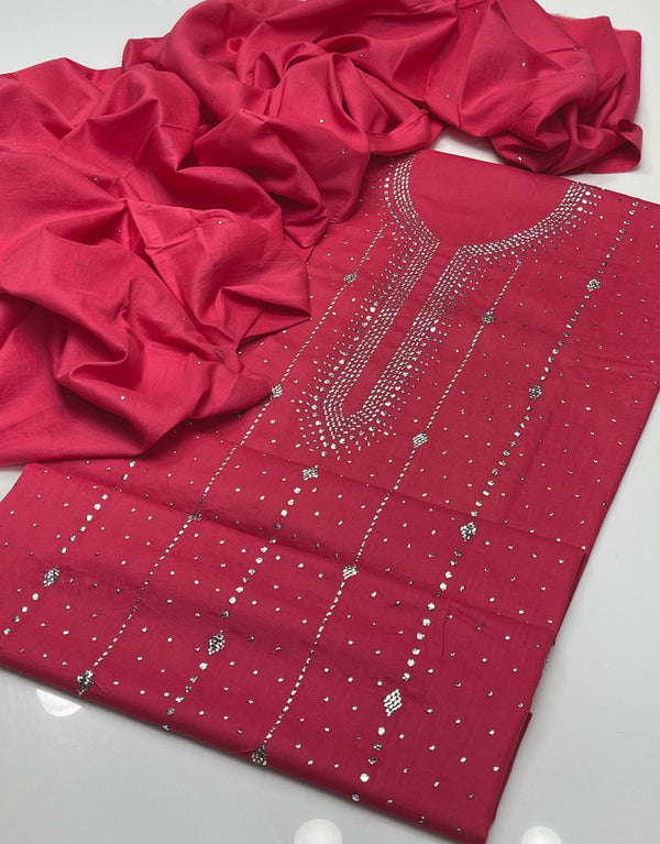 Unstitch Hand Embroided Lawn 3 PC