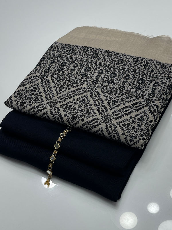 Unstitch Pashmina Wool 3 PC