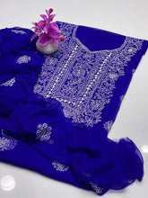 Unstitch HandEmbroided Chiffon 2 PC