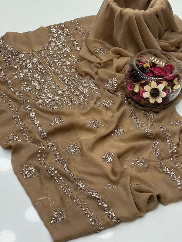 Unstitch Chiffon 2 PC