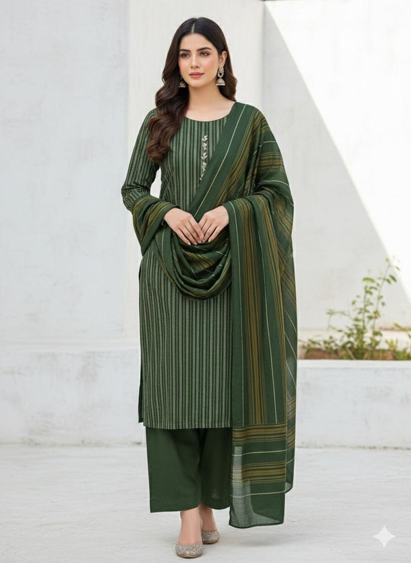 Unstitch Khaddi Lawn 3 PC