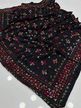 Hand Embroidered Swiss Lawn Chadar