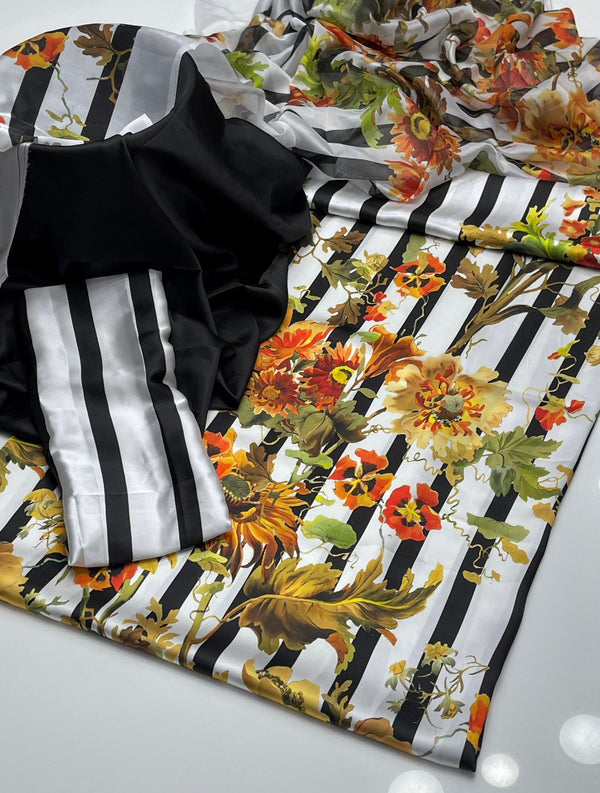 Unstitch Shamoze Silk 3 PC