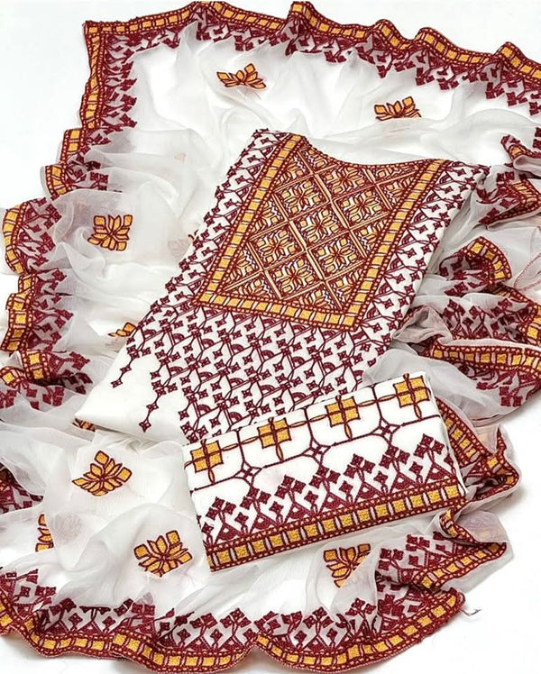 Unstitch Lawn Cotton 3 PC