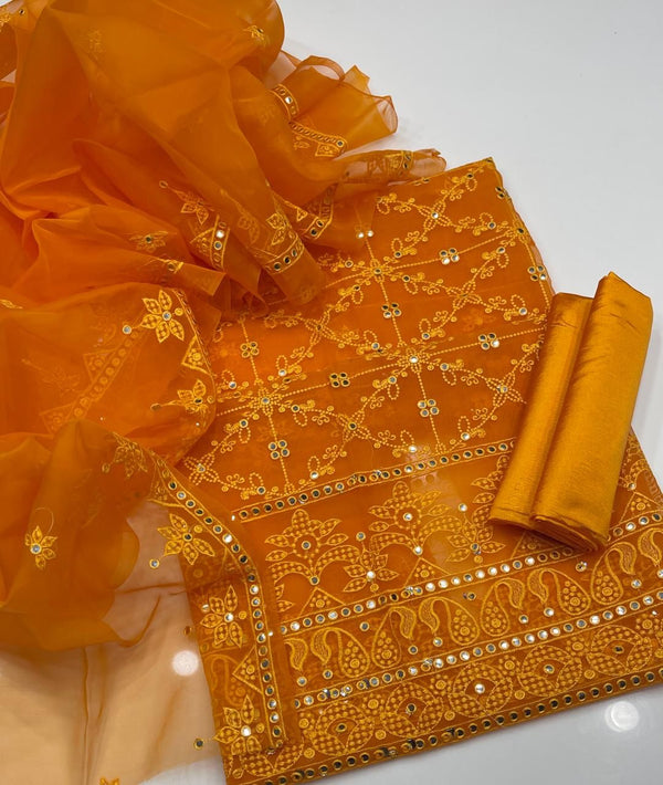 Unstitch Organza 3 PC