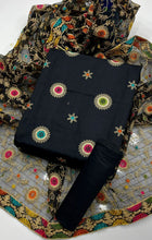 Unstitch Raw Silk 3 PC
