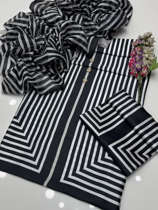 Unstitch Shamoze Silk 3 PC