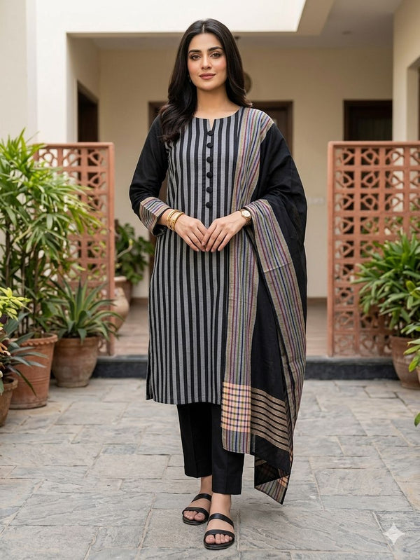 Unstitch Khaddi Lawn 3 PC
