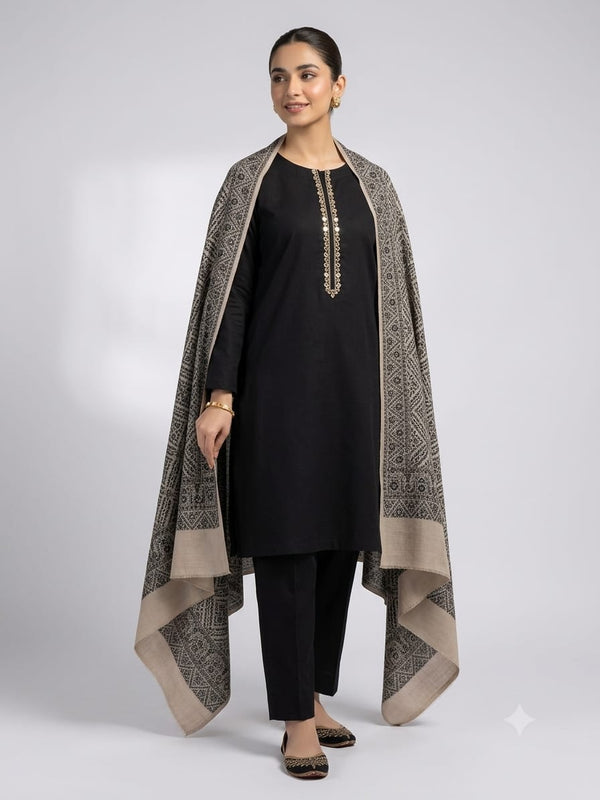 Unstitch Pashmina Wool 3 PC