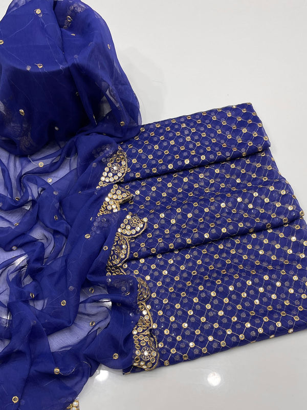 Unstitch Chiffon 2 PC