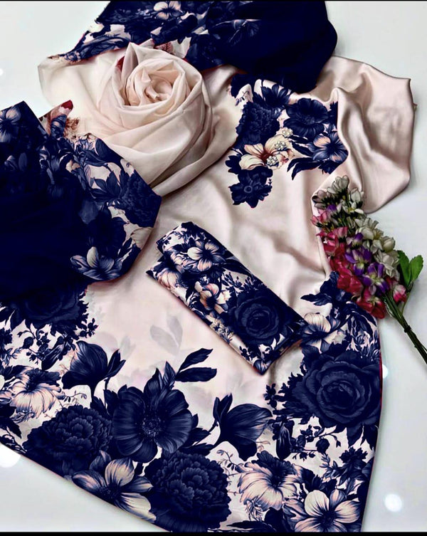 Unstitch Shamoze Silk 3 PC