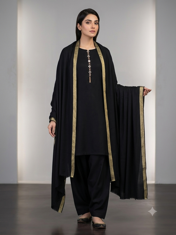 Unstitch Pashmina Wool 3 PC