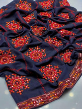 Hand Embroidered Swiss Lawn Chadar