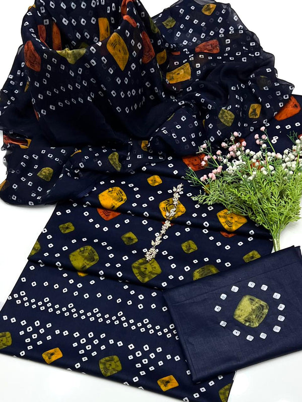 Unstitch Lawn Chunri 3 PC