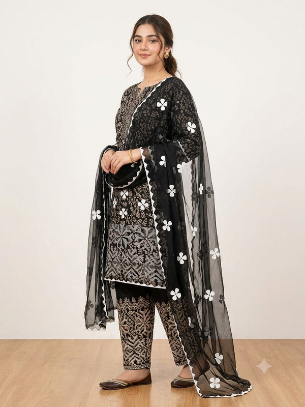 Unstitch Lawn Cotton 3 PC