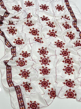 Hand Embroidered Swiss Lawn Chadar