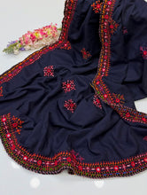 Hand Embroidered Swiss Lawn Chadar