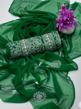 Unstitch HandEmbroided Chiffon 2 PC