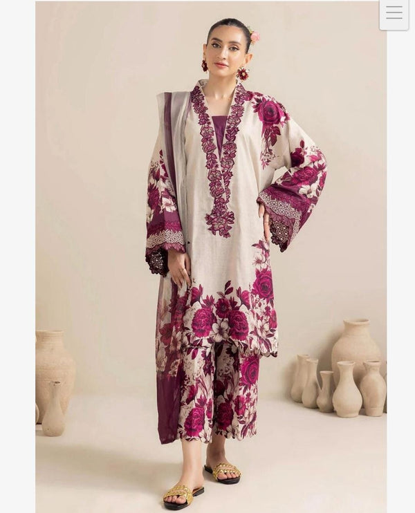 Unstitch Shamoze Silk 3 PC