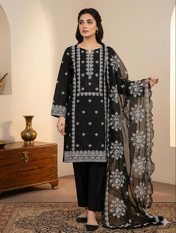 Unstitch Lawn Cotton 3 PC
